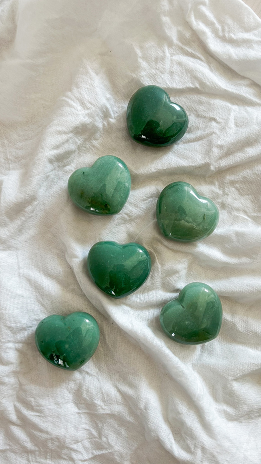 cuore in Avventurina Verde